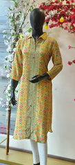 RFSS1731 - Digital Print Shirt Style Kurta in Pure Crepe fabric.