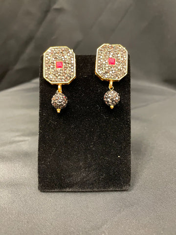 JP140 - Semi-precious stones Ear-ring
