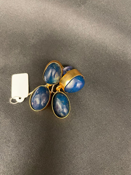 JP141 - Semi-precious stones Ear-ring