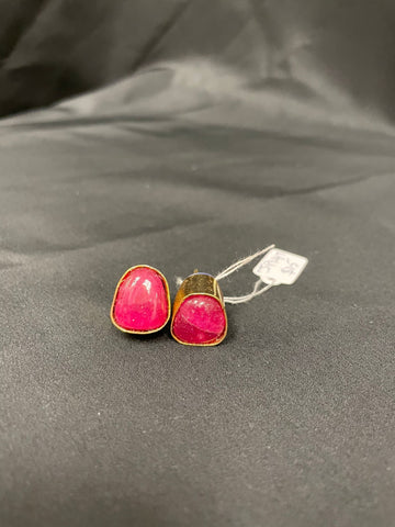 JP147 - Semi-precious stones Ear-ring