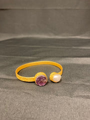JP206 - Bracelet with Amethyst and Pearl