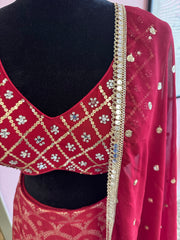 AFL5027: Beautiful red lehenga