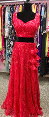 AFL4001 Wedding lehenga in red comes with heavy embroidery and sequin work.comes with net dupatta and stitched blouse.