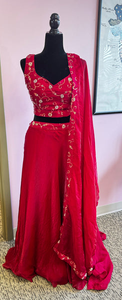AFL6008: Beautiful maroon lehenga