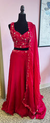 AFL6008: Beautiful maroon lehenga