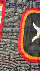 KKT145 PURE SILK MURSHIDABAD SAREE IN OFF WHITE WITH MULTI COLOR BORDER