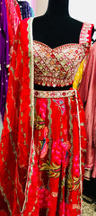 HRD101 Dark pink lehenga