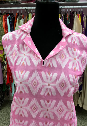 KNG011 Jamdani top with pencil skirt in co-ord set.