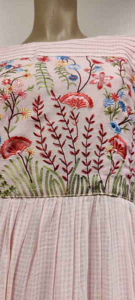 RFSS258 - Mull Gown with Embroidery