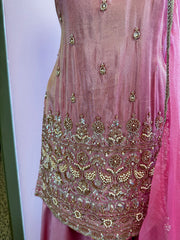 AFL7007: Beautiful kurti and sharara pants set with dupatta