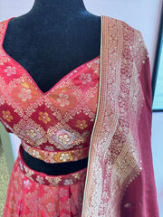 AFL3009: Beautiful red lehenga
