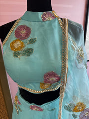 AFL6009: Beautiful blue lehenga