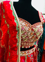 HRD101 Dark pink lehenga