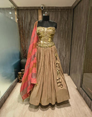 Ori033: Lehenga with Corset Blouse
