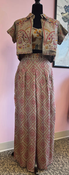 Ori001: Indo-western 3-piece Set
