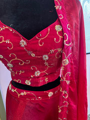 AFL6008: Beautiful maroon lehenga