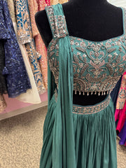 AFL2021- Beautiful lehenga with bead work blouse and dupatta