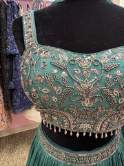 AFL2021- Beautiful lehenga with bead work blouse and dupatta
