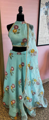 AFL6009: Beautiful blue lehenga