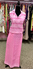 KNG011 Jamdani top with pencil skirt in co-ord set.