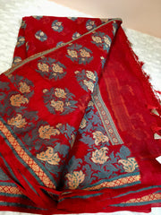 BKS 011- Pure Georgette  Banarasi saree with Gold Zari work. Comes with Unstitched Blouse.