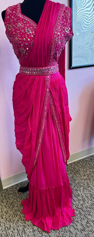 Ori020: Ready to Wear Saree with Blouses and Belt