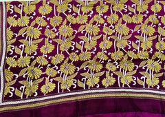 KSN228 Pure Silk Kantha Tussar Saree in green. Comes with stitched blouse. Fall peco done.