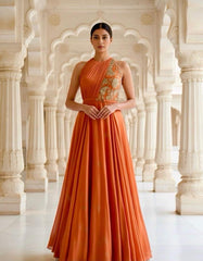 Ori042: Long Rust Gown