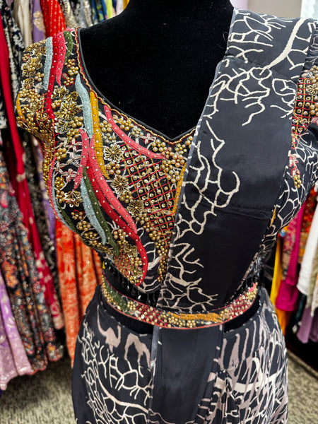 AFL7013: Ready to Wear Saree with Blouse and dupatta