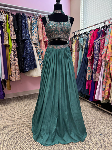 AFL2021- Beautiful lehenga with bead work blouse and dupatta