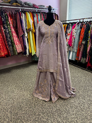 Pnk437: Beautiful kurti with sharara pants and dupatta