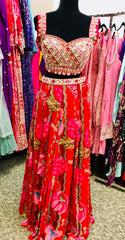 HRD101 Dark pink lehenga