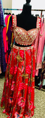 HRD101 Dark pink lehenga
