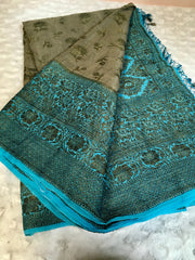 BKS 011- Pure Georgette  Banarasi saree with Gold Zari work. Comes with Unstitched Blouse.
