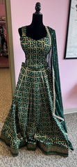 AFL6012: Beautiful green lehenga