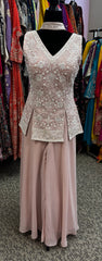 AFL7032: Beautiful top with sharara pants and dupatta