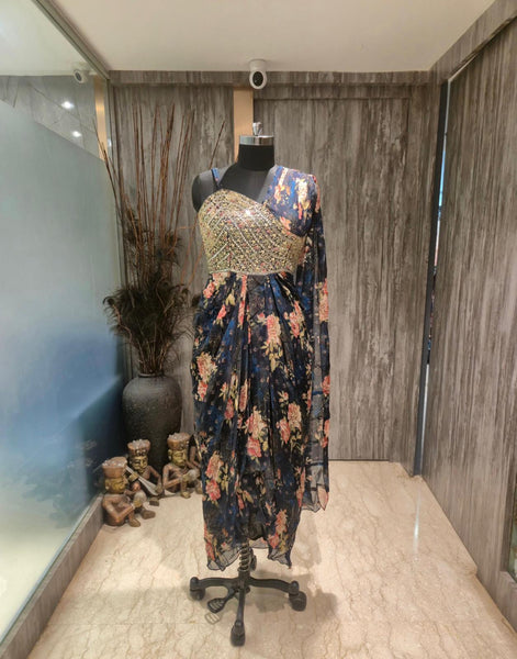 Ori045: Indo-western Long Dress