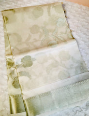 BKS 015 -  Pure Organaza jaal Banarasi  saree with Gold Zari work. Comes with unstitched Blouse
