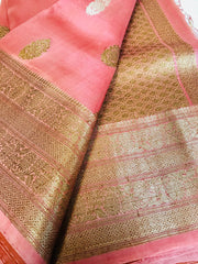 BKS 013 -  Pure Organaza Banarasi  saree with Gold Zari work. Comes with unstitched Blouse
