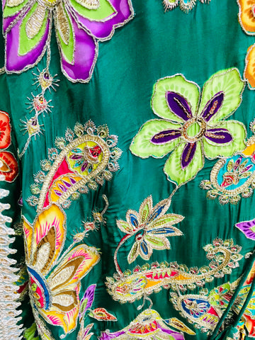 AFL9037 Green  lehenga . Comes with matching stitched blouse and dupatta.