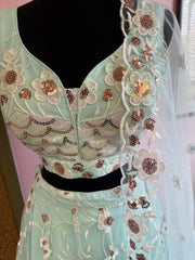 AFL6006: Beautiful blue lehenga