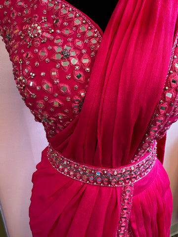 Ori020: Ready to Wear Saree with Blouses and Belt