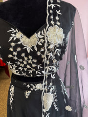 AFL6011: Beautiful black lehenga