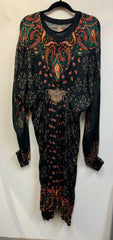 RFSS646 - Pure Crepe Silk Designer Indo-Western Dress with Inner