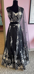 AFL6011: Beautiful black lehenga