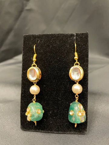 JP148 - Semi-precious stones Ear-ring