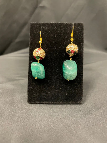 JP153 - Semi-precious stones Ear-ring
