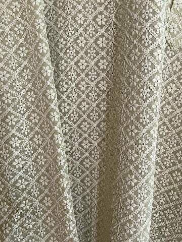 MWK106 - Lucknowi Chikan Georgette Kurta