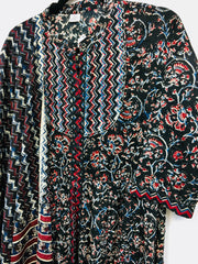 RBD001 - Black Kalamkari Layered Gown. Comes with Dupatta