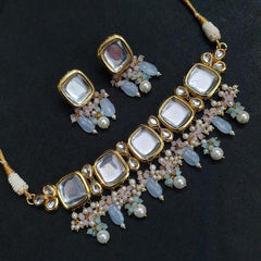 JP508 - Meenakari Kundan necklace with matching earings
